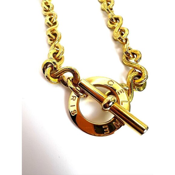 Vintage Gold Celine Necklace 1990s - Picture 10 of 10